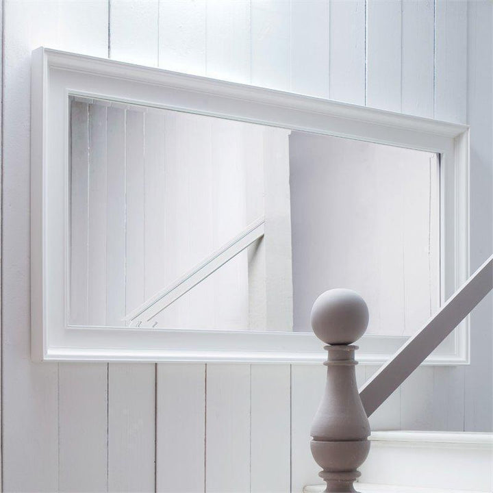 Halifax White Painted Grand Mirror - White Tree Furniture