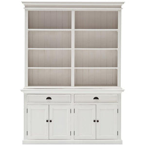 Halifax White Hutch Bookcase Unit BCA599 - White Tree Furniture