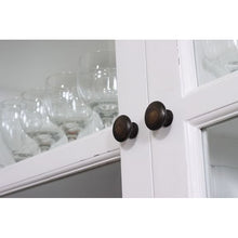 NOVASOLO Halifax White Glass Display Hutch Unit BCA594 - White Tree Furniture