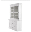 NOVASOLO Halifax White Display Cabinet with Dresser BCA594 - White Tree Furniture