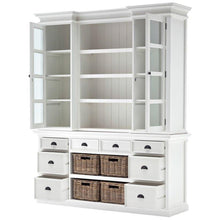 Halifax White Painted Library Hutch Unit - White Tree Furniture