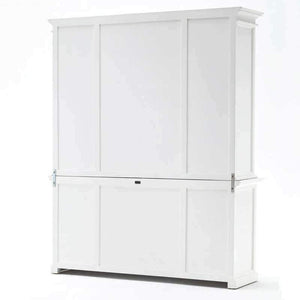 Halifax White Painted Library Hutch Unit - White Tree Furniture