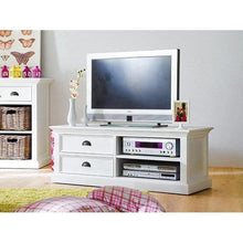 Halifax White Painted Medium TV Unit - White Tree Furniture
