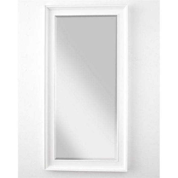 Halifax White Painted Profile Mirror - White Tree Furniture
