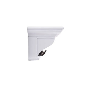 Halifax White Painted 6 Hook Coat Rack 100cm - White Tree Furniture