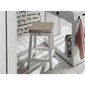 Halifax White Painted Kitchen Stools - White Tree Furniture