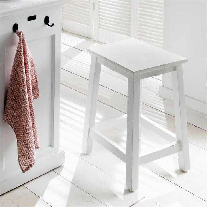 Halifax White Painted Kitchen Stools - White Tree Furniture