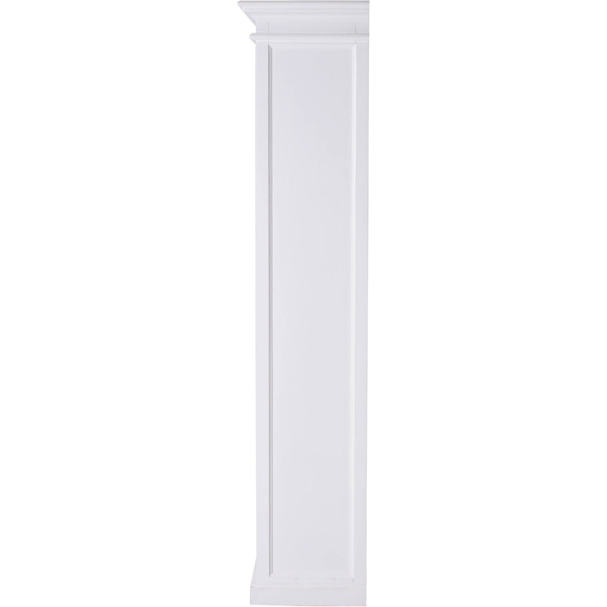 Halifax White Painted Tall Bookcase with Low Drawer - White Tree Furniture