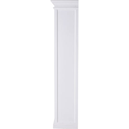 Halifax White Painted Tall Bookcase with Low Drawer - White Tree Furniture