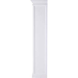 Halifax White Painted Tall Bookcase with Low Drawer - White Tree Furniture