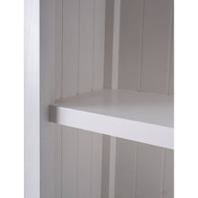 Halifax White Painted Tall Cabinet with Glass Door - White Tree Furniture