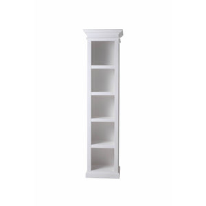 Halifax White Painted Tall Narrow Bookshelf - White Tree Furniture