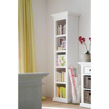 Halifax White Painted Tall Narrow Bookshelf - White Tree Furniture