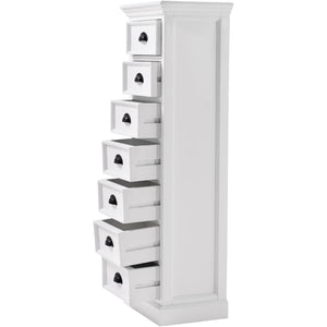 Halifax White Painted Tallboy with 7 Drawers CA598 - White Tree Furniture