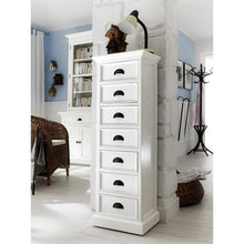 Halifax White Painted Tallboy with 7 Drawers - White Tree Furniture