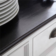 Nova Solo Halifax Contrast White Painted Buffet Sideboard with Sliding Doors B130CT