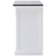 Nova Solo Halifax Contrast White Painted Buffet Sideboard with Sliding Doors B130CT