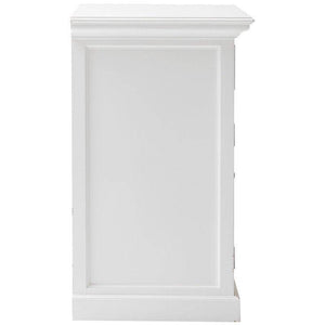 NOVASOLO Halifax Small White Cabinet B180 - White Tree Furniture