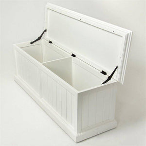 Nova Solo Halifax White Painted Storage Chest BB002