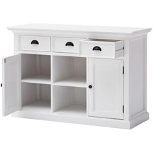 Nova Solo Halifax White Painted Buffet Sideboard with Rattan Baskets B129