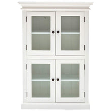 Halifax White Painted 2 Level Pantry Display Cabinet CA609 - White Tree Furniture