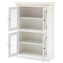Halifax White Painted 2 Level Pantry Display Cabinet CA609 - White Tree Furniture