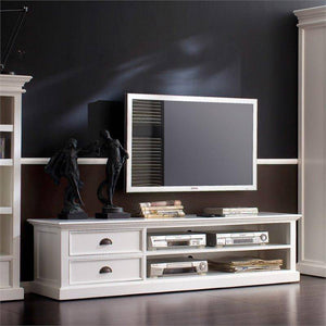 Nova Solo Halifax White Painted TV Unit with 2 Drawers CA592-180