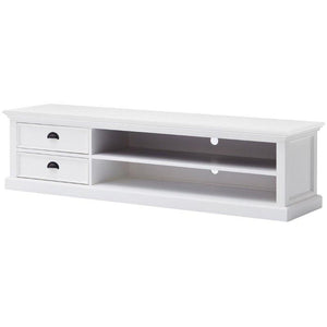 Nova Solo Halifax White Painted TV Unit with 2 Drawers CA592-180