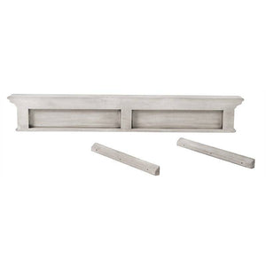 NOVASOLO Halifax Rustic White 8 Hook Coat Rack D161L - White Tree Furniture