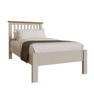 Toulouse Grey Painted Oak Single Bed Frame 3ft - White Tree Furniture