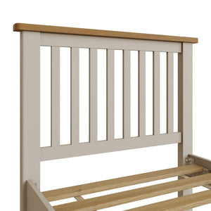 Toulouse Grey Painted Oak Single Bed Frame 3ft - White Tree Furniture