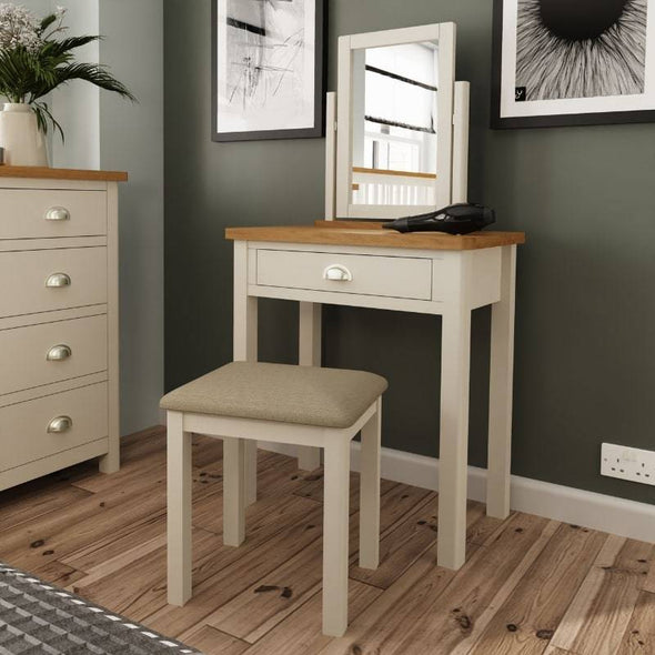 Toulouse Grey Painted Oak Dressing Table - White Tree Furniture
