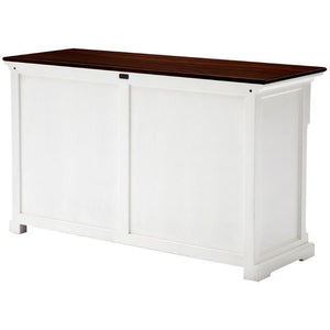 NOVASOLO PROVENCE ACCENT White Sideboard with Wooden Top - White Tree Furniture