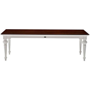 Provence Accent White Painted Rectangular Dining Table 240cm - White Tree Furniture