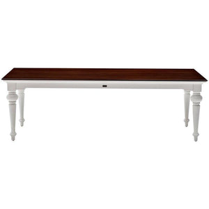 Provence Accent White Painted Rectangular Dining Table 240cm - White Tree Furniture