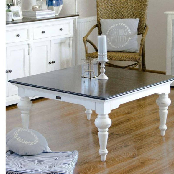 Provence Accent White Painted Square Coffee Table - White Tree Furniture