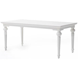 Provence White Painted Rectangular Dining Table 200 cm - White Tree Furniture