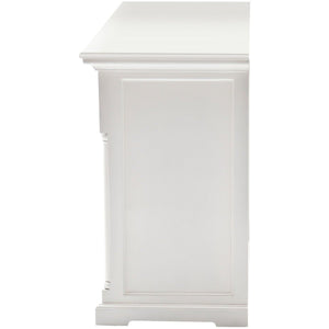 Provence White Painted Classic Sideboard with 4 Doors - White Tree Furniture