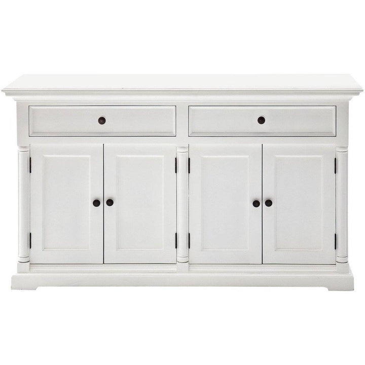 Provence White Painted Classic Sideboard with 4 Doors - White Tree Furniture