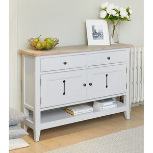 Baumhaus Signature Grey Console Table Sideboard - White Tree Furniture