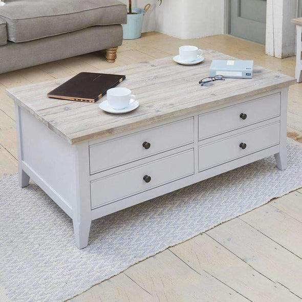 Baumhaus Signature Grey Large Coffee Table - White Tree Furniture