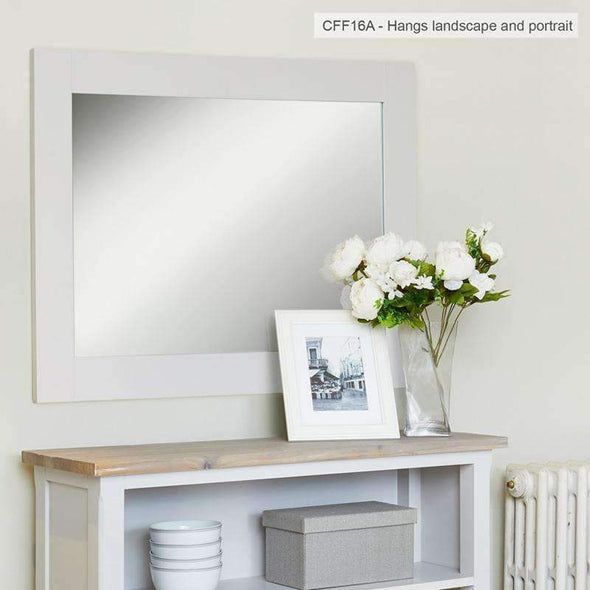 Baumhaus Signature Grey Large Rectangle Mirror - White Tree Furniture