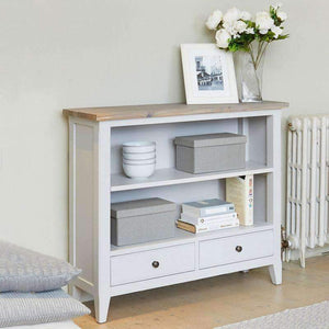 Baumhaus Signature Grey Low Bookcase - White Tree Furniture