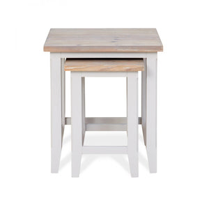 Baumhaus Signature Grey Nest of 2 Tables - White Tree Furniture