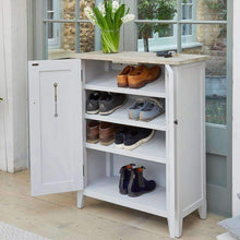 Baumhaus Signature Grey Shoe Storage Cupboard - White Tree Furniture