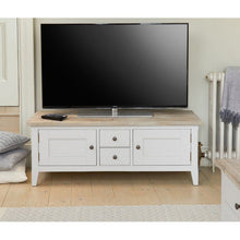 Baumhaus Signature Grey Widescreen TV Unit - White Tree Furniture