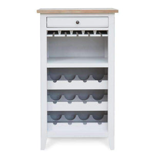 Baumhaus Signature Grey Wine Rack Cabinet - White Tree Furniture