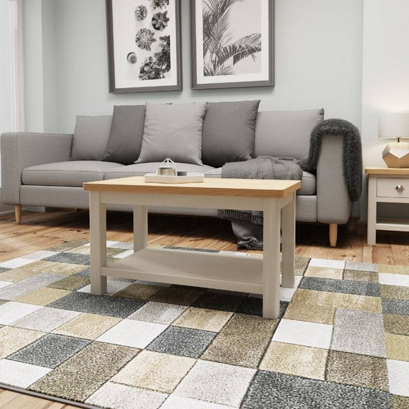 Toulouse Grey Painted Oak Small Coffee Table - White Tree Furniture