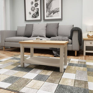 Toulouse Grey Painted Oak Small Coffee Table - White Tree Furniture