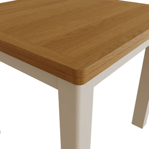 Toulouse Grey Painted Oak Square Table - White Tree Furniture